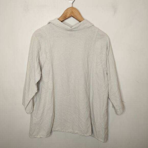 Sea Breeze of California Button Up Shirt Beige Cotton - Picture 7 of 8